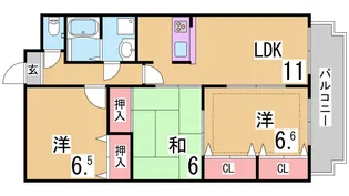 ピュア・プルーン【3階】の間取り