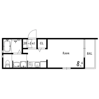 ヴィアーノ垂水王居殿【2階】の間取り