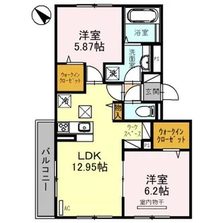 レ リヤン ファミリオVIII【1階】の間取り