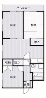 K・クレーネー【1階】の間取り