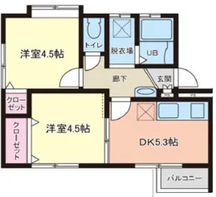 西舞マンション【1階】の間取り