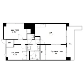 エンゼラート明石【2階】の間取り