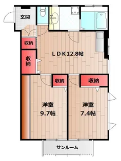 ラポー王子【2階】の間取り