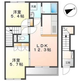 エイトリーブス【2階】の間取り