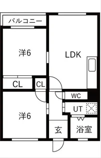 新石生マンション【3階】の間取り