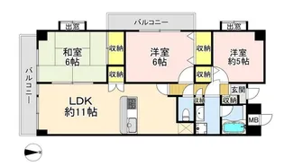 ラポール須磨【2階】の間取り