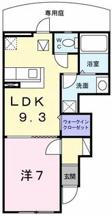 ビサイド・シーII【1階】の間取り