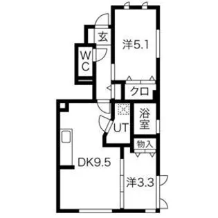 SUNNY GABLES【1階】の間取り