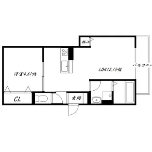 セゾンdeソレイユ【1階】の間取り