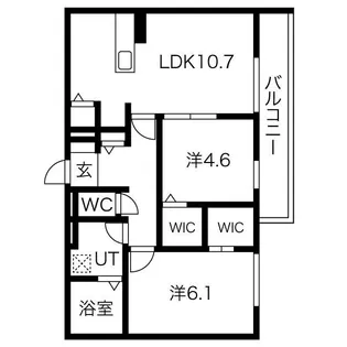 Villa le Euphoria AKASHI・OKUBOCHO【1階】の間取り