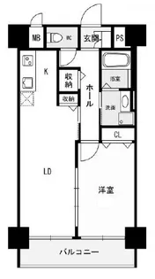 西舞子壱番館【1階】の間取り