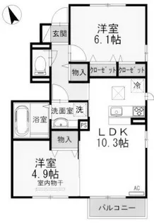 グランツ【1階】の間取り