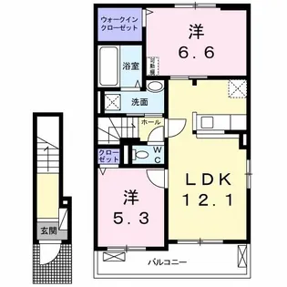 アルコバレーノVII サウス【2階】の間取り