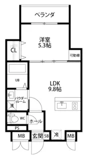 flio明石中央【4階】の間取り