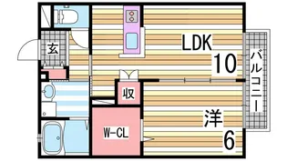 エルメゾン大蔵【1階】の間取り