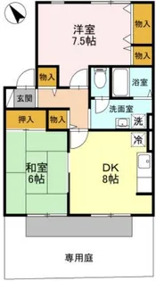 カムールヨシカワ【1階】の間取り