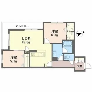 CASA PINOⅤ【2階】の間取り