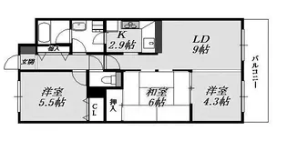 コスモ塩屋【2階】の間取り