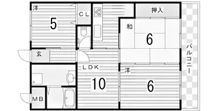アドモリモト下畑【1階】の間取り