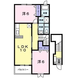 アロサール【2階】の間取り