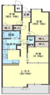 サンヴェール舞子壱番館【1階】の間取り
