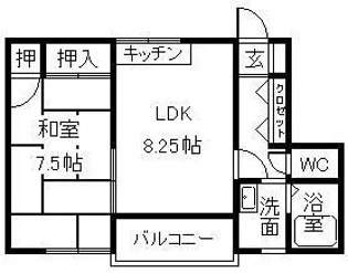 グレイス竹内II【1階】の間取り