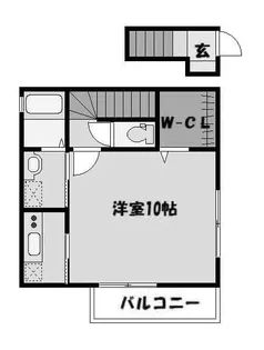 プチエミナールII【2階】の間取り
