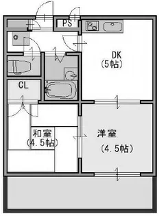 キャッスルコートII【5階】の間取り