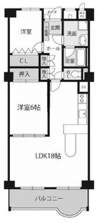 パラッシオ舞子【7階】の間取り
