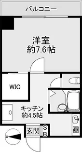 フルール名谷【4階】の間取り