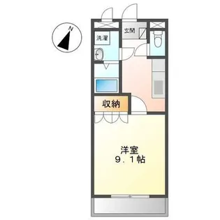 パレスシーサイド【1階】の間取り