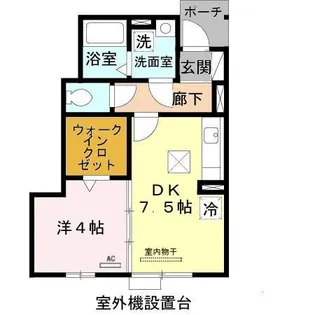 ローズコート明石【1階】の間取り