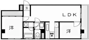 リバティライフ枝吉【2階】の間取り