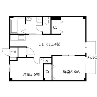 サンハイツ(片山)【2階】の間取り