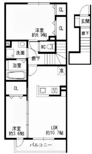 フェーブ千代が丘【2階】の間取り