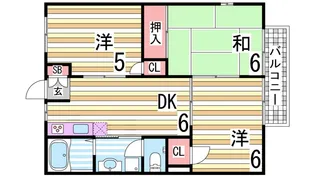 ハイツオリーブ【1階】の間取り