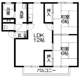 メルヴィルA棟【2階】の間取り