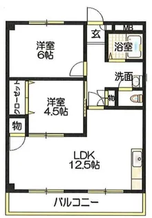 シャトレ北川【2階】の間取り