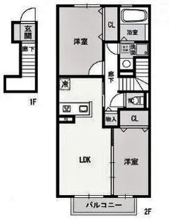 シャトー・ムートン【2階】の間取り