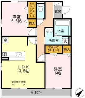 グラシアス【1階】の間取り