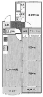 ブルーハイツ塩屋【1階】の間取り