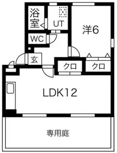 パセオ住吉【1階】の間取り