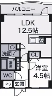 YKハイツ西明石北【2階】の間取り