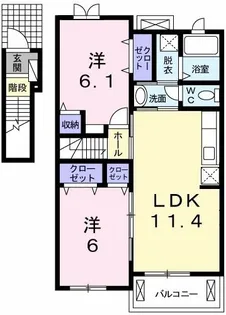 ルミエール壱番館【2階】の間取り