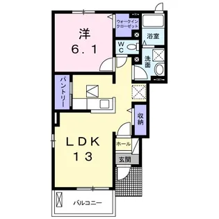 ソレイユセゾン【1階】の間取り