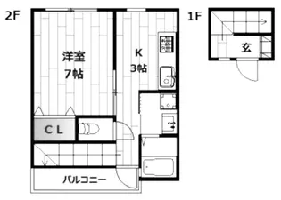 ラ・プランドール【1階】の間取り