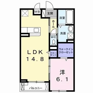 マカニカイ江井島【2階】の間取り