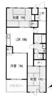 ハイツ永井【3階】の間取り
