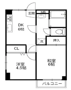 セルサス大道弐番館【3階】の間取り