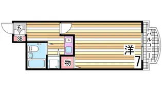 メゾンブランシェ大町【3階】の間取り